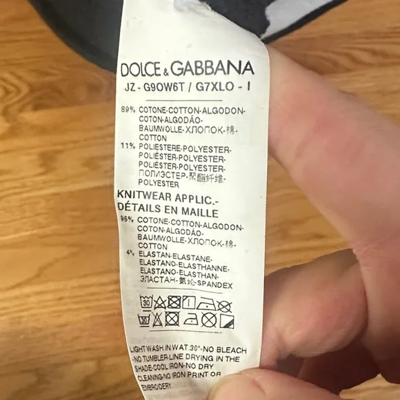 Dolce & Gabbana Black and White Logo Sweatshirt - Picture 4 of 5